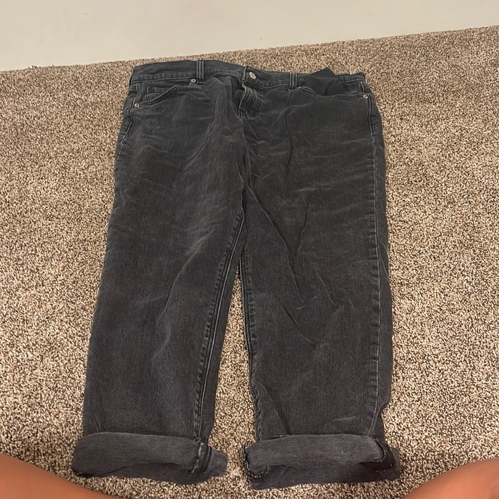 Boyfriend style black washed jeans!